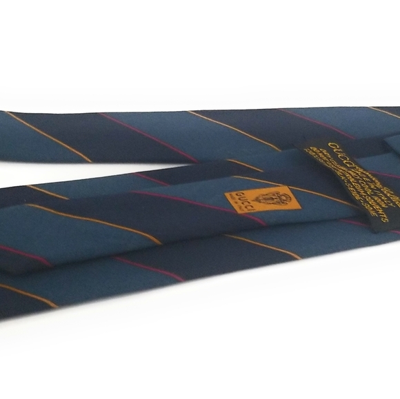 GUCCI Tie Very Rare Argyll and Sutherland Stripes - Picture 4 of 6